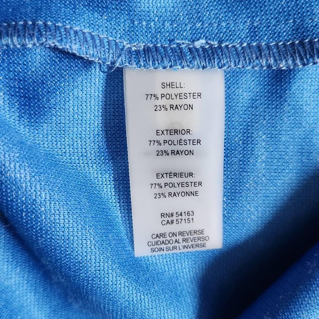 Tommy Hilfiger Tommy Hilfiger Ladies Size 8 Blue Snap-Front Blazer Jacket Size M / US 6-8 / IT 42-44 - 7 Thumbnail