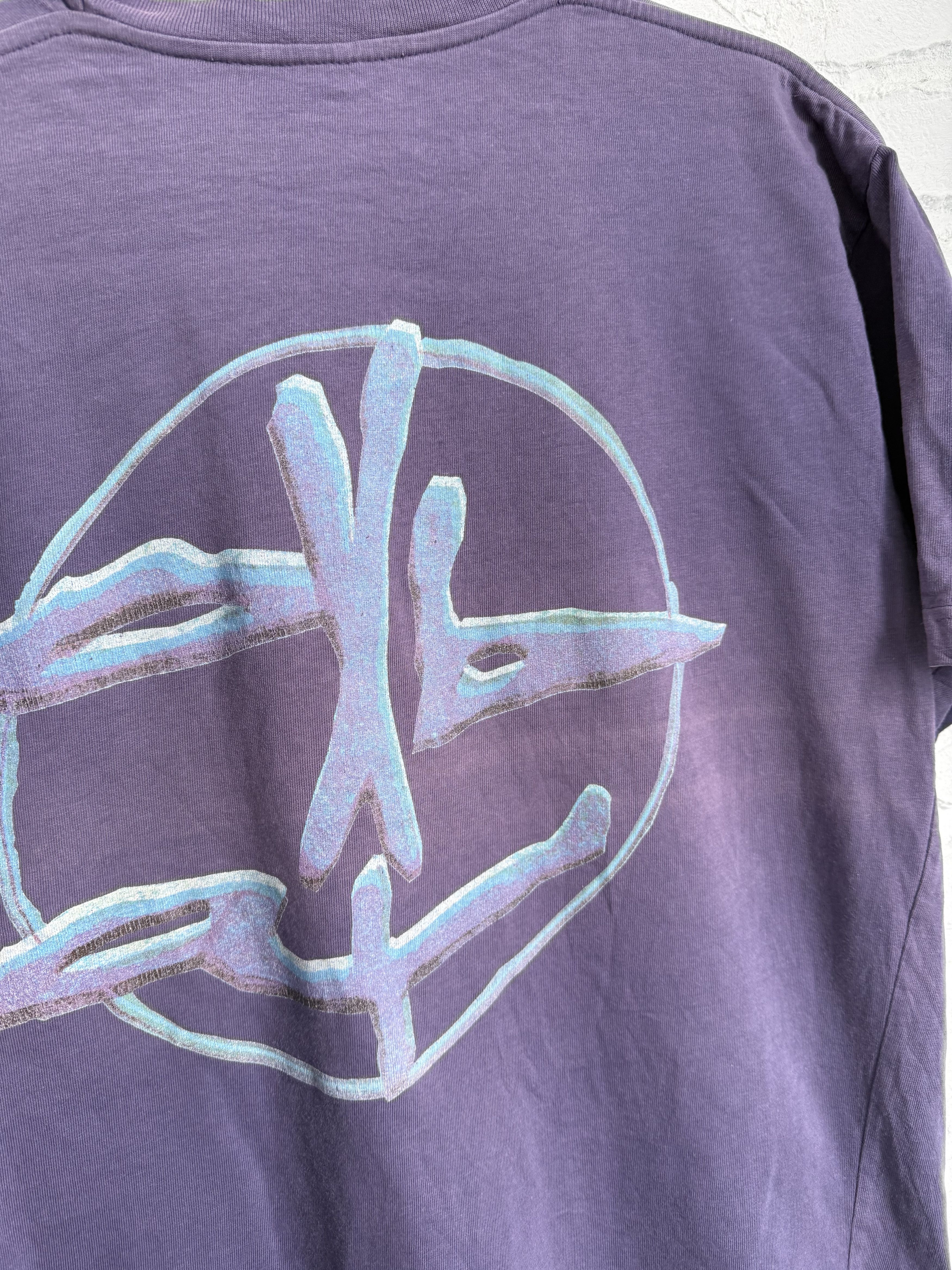 Oxbow Vintage 90s Oxbow industrial logo violet t-shirt Size US M / EU 48-50 / 2 - 7 Thumbnail