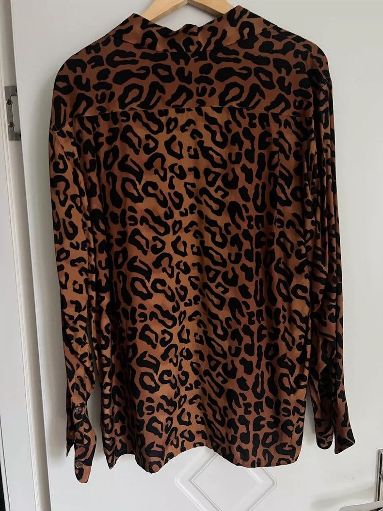 Wacko Maria WACKO MARIA Leopard Print Long Sleeve Shirt, Hawaiian Shir Size US L / EU 52-54 / 3 - 4 Thumbnail