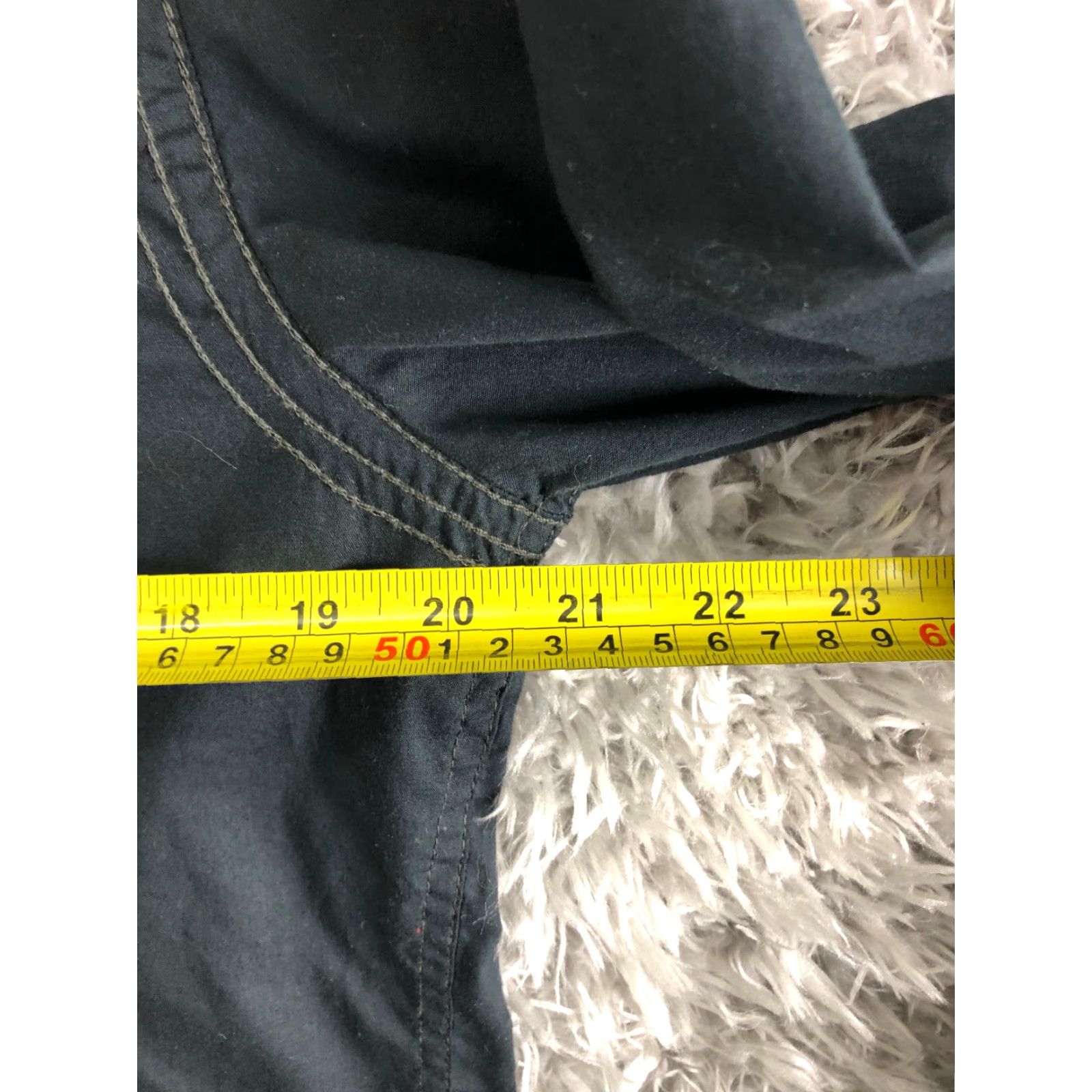Vintage Drill Mens Large Solid Black Long Sleeve Button-Up Spread Collar Shirt Shirt Men's Black Long Sleeve Button-Up Drill Clothing Casual Size US L / EU 52-54 / 3 - 4 Thumbnail