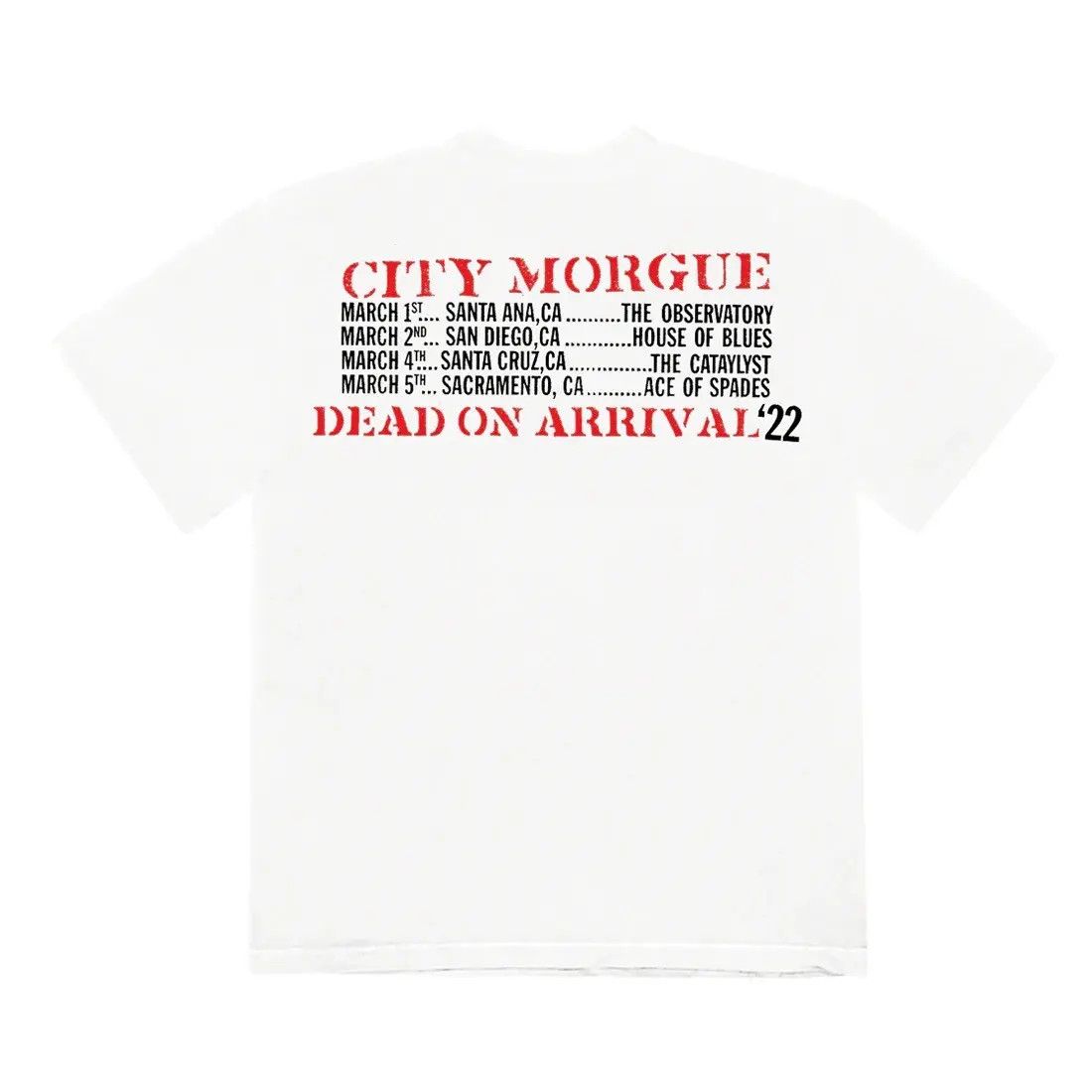 City Morgue City Morgue Dead on Arrival Tour Shirt Size US XL / EU 56 / 4 - 2 Thumbnail