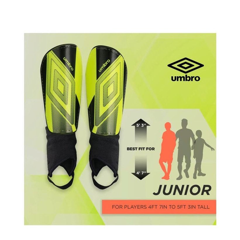 Umbro Umbro Jr Stirrup Soccer Shinguards 4' 7"- 5' 3" New Soccer Size ONE SIZE - 13 Thumbnail