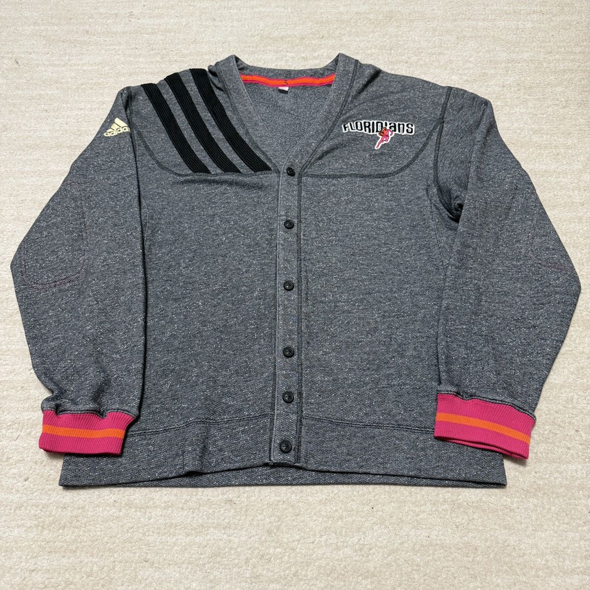 Adidas Miami Floridians TEAM ISSUED Wade Cardigan Sweater