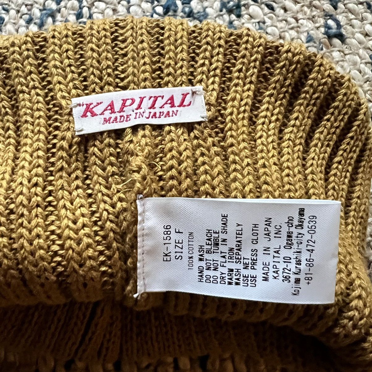 Kapital Kapital Peace Activist Beanie Mint Condition One Size Size ONE SIZE - 3 Thumbnail
