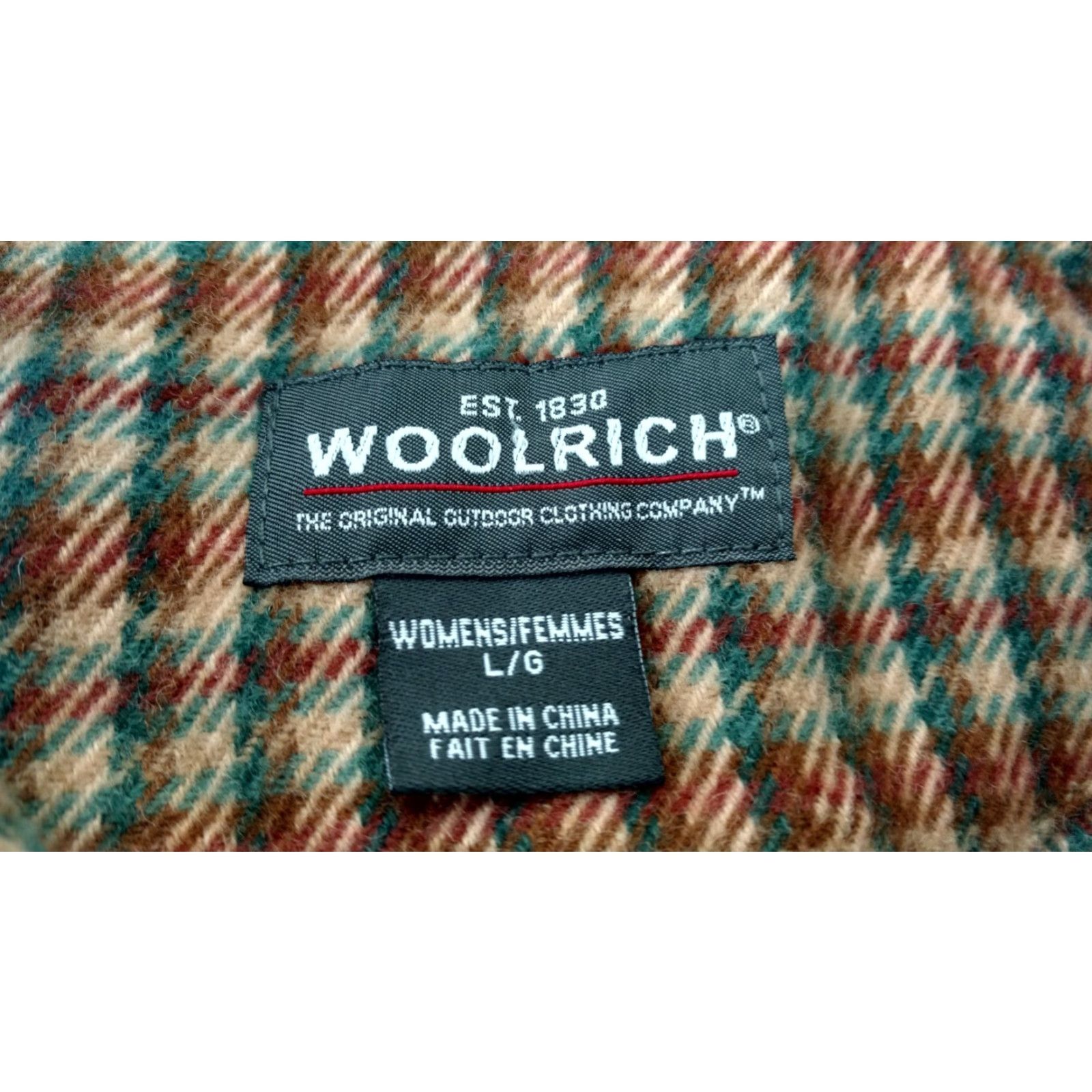 Vintage Woolrich Jacket Women's Plaid Full Zip Brown Tan Size LARGE Size L / US 10 / IT 46 - 8 Thumbnail