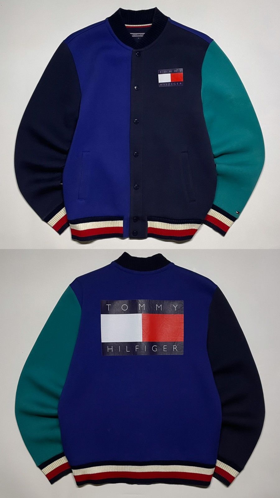 Tommy Hilfiger × Tommy Jeans × Vintage Tommy Hilfiger Varsity Scuba sample Biglogo jacket Size US M / EU 48-50 / 2 - 25 Thumbnail