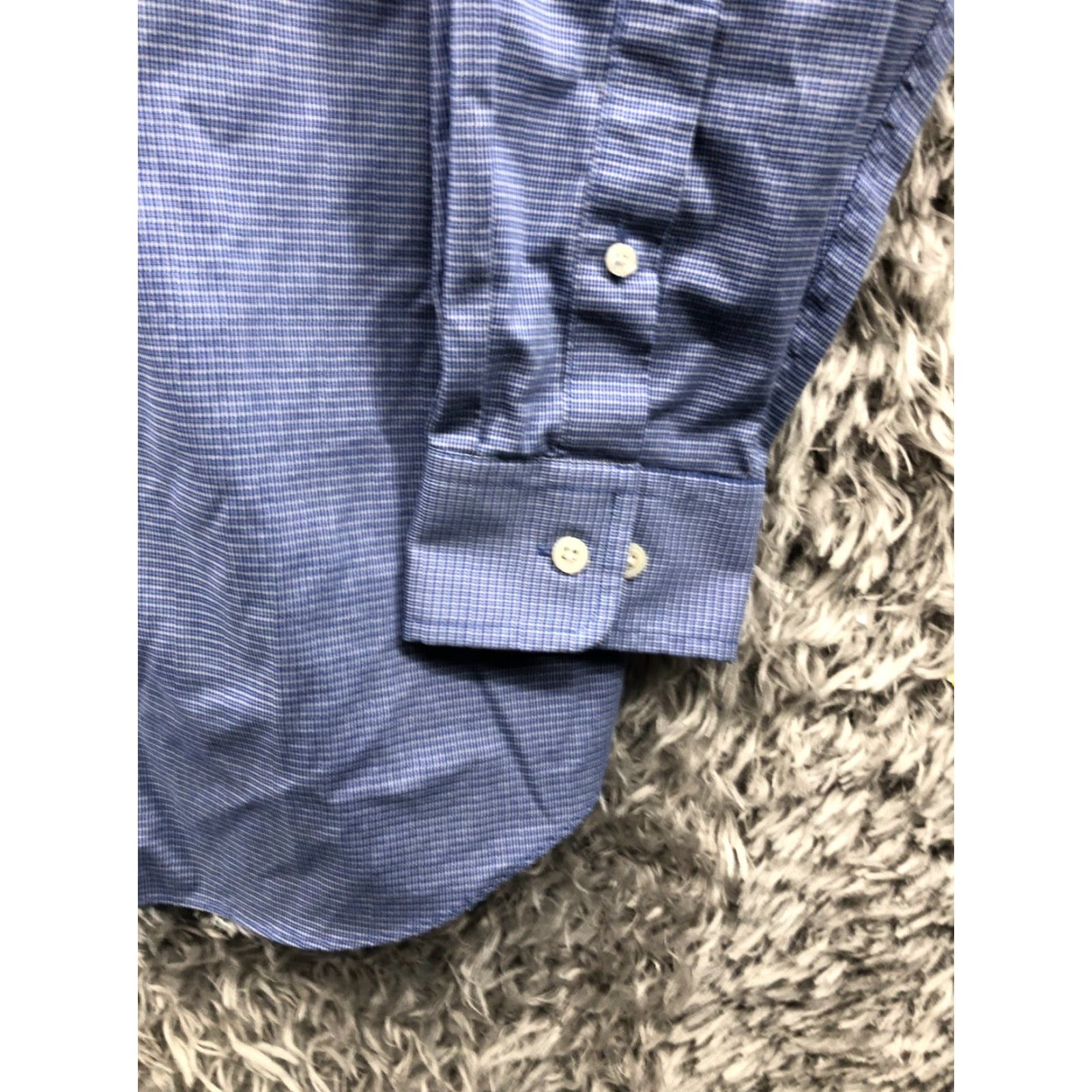 Croft & Barrow Croft & Barrow Classic Fit No Iron Shirt Mens Long Sleeve Size 17 Blue Plaid Button-Up Casual Shirt Size US XL / EU 56 / 4 - 3 Thumbnail