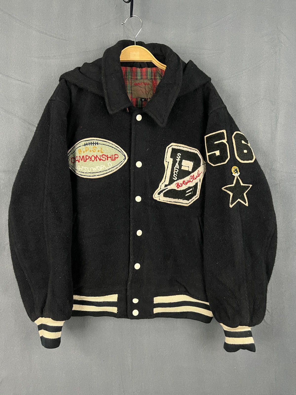 Japanese Brand × Vintage Batsu Club Wool Kapital Inspired Varsity Jacket Size US M / EU 48-50 / 2 - 6 Thumbnail