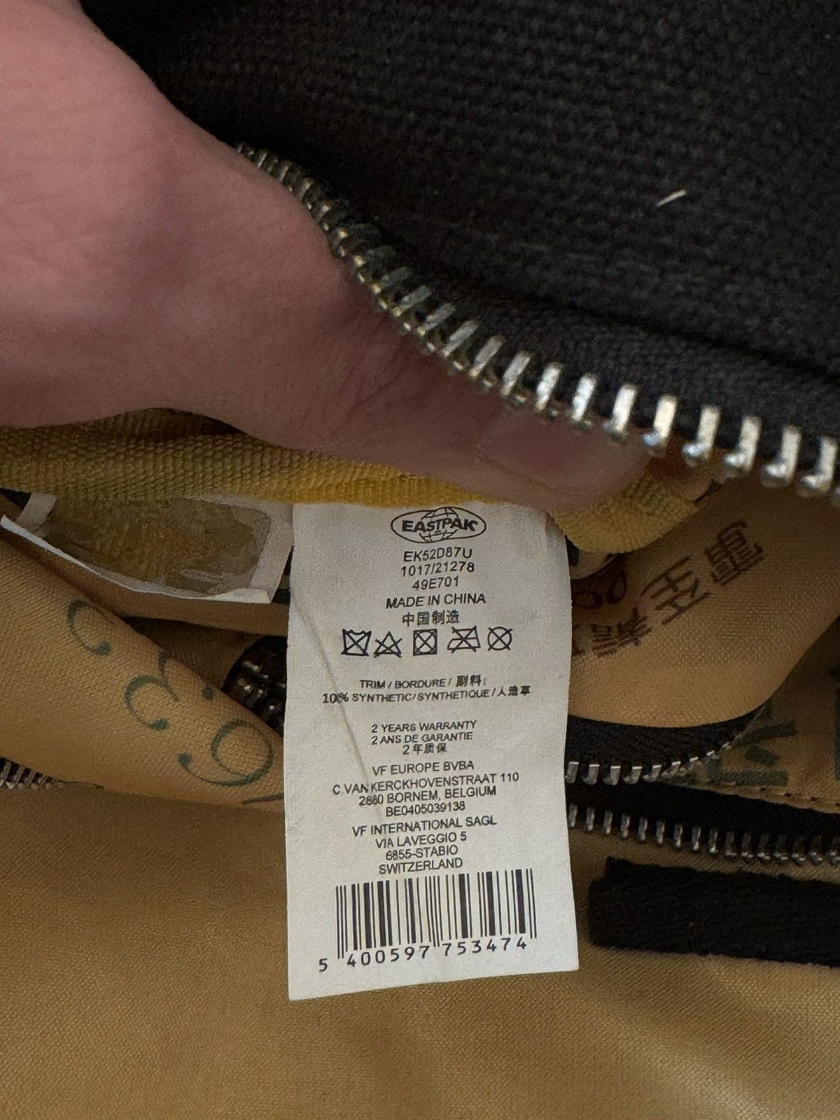 Raf Simons RAF SIMONS EASTPAK black beggar’s bag SS18 Size ONE SIZE - 8 Thumbnail