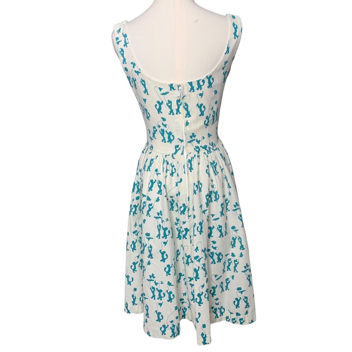 Other Vintage 50/60s Tiger/Lion Circus Novelty Print Dress pockets Size XS / US 0-2 / IT 36-38 - 7 Thumbnail