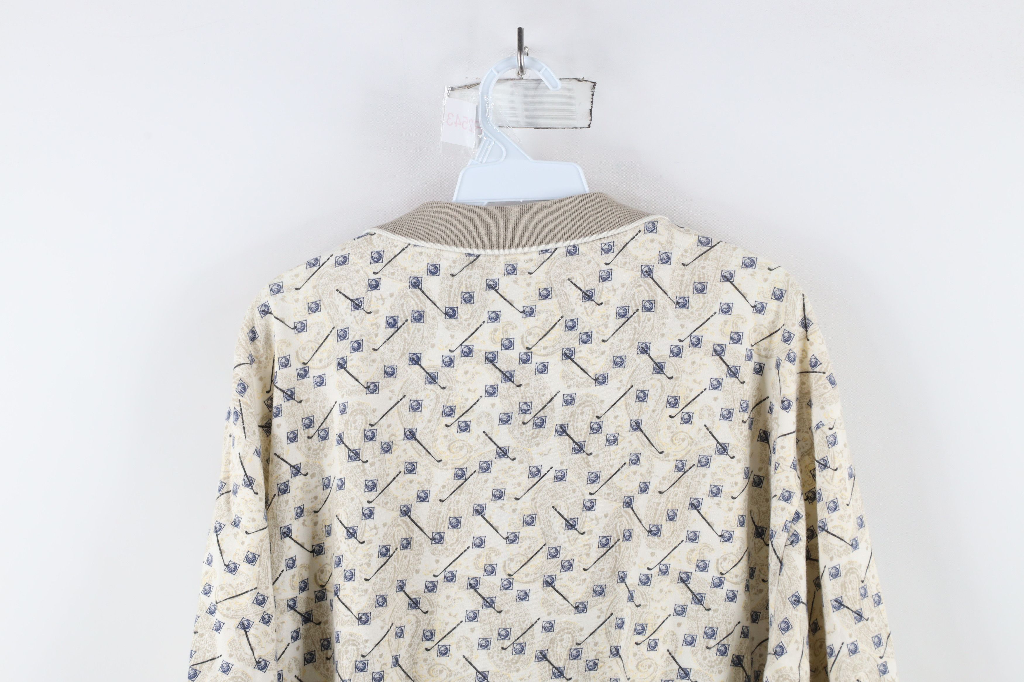 Vintage Vintage 90s Streetwear All Over Print Collared Polo Shirt Size US XXL / EU 58 / 5 - 9 Thumbnail