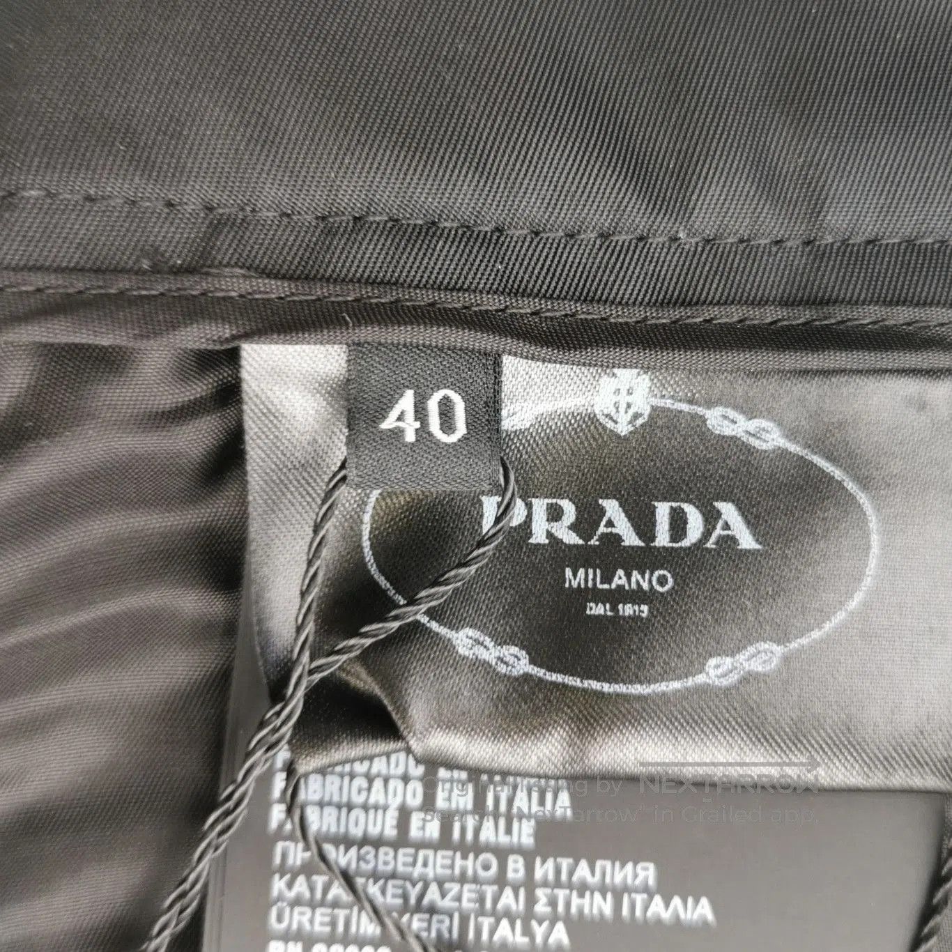 Prada Prada Black Wool Blend Logo Trousers Size 4. Size 39" - 6 Thumbnail