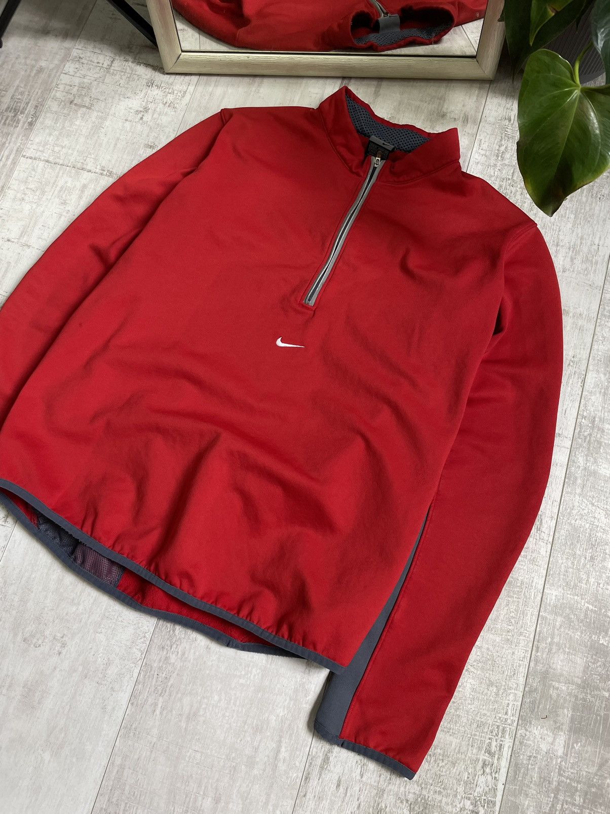 Nike Vintage Nike 90’s Sweatshirt 1/4 Zip Y2K Therma Fit Swoosh Size US M / EU 48-50 / 2 - 2 Thumbnail