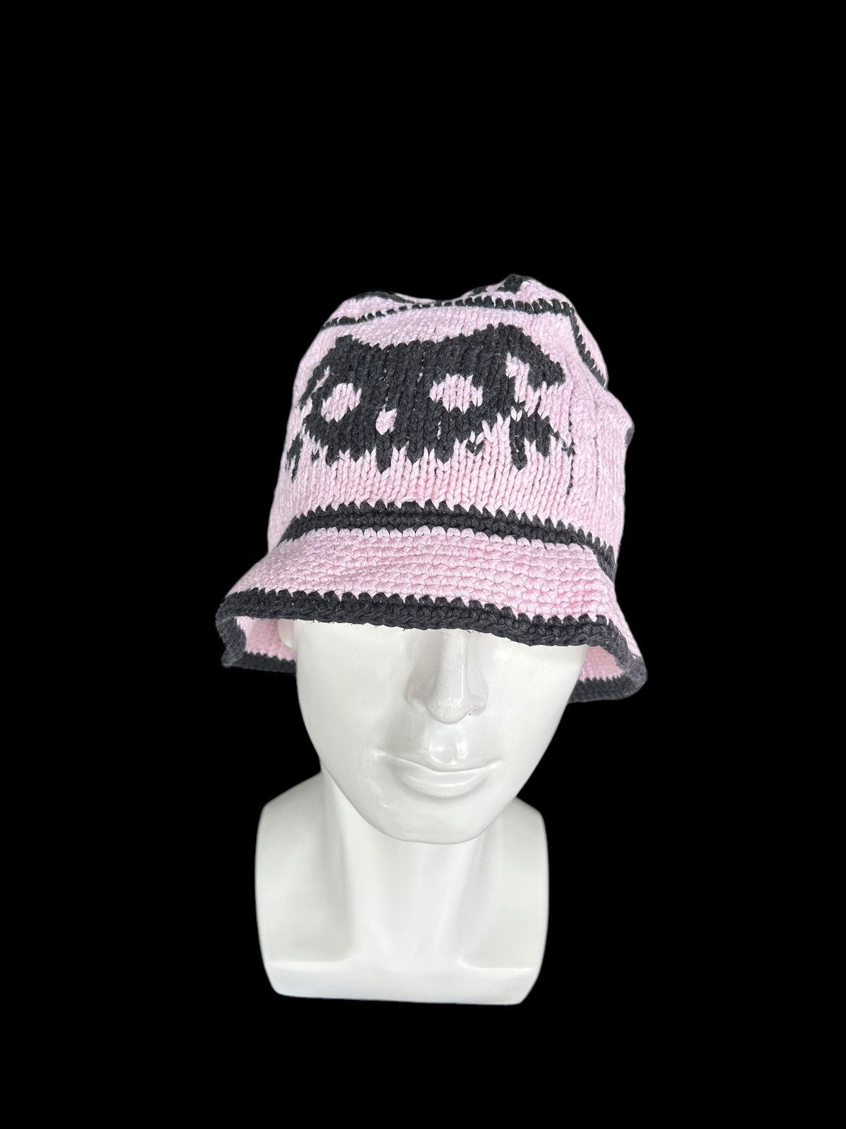 Japanese Brand × Kapital × Vintage ☠️ Crochet Knitted Skull Handmade Bucket Hats Rare☠️☠️ Size ONE SIZE - 5 Thumbnail