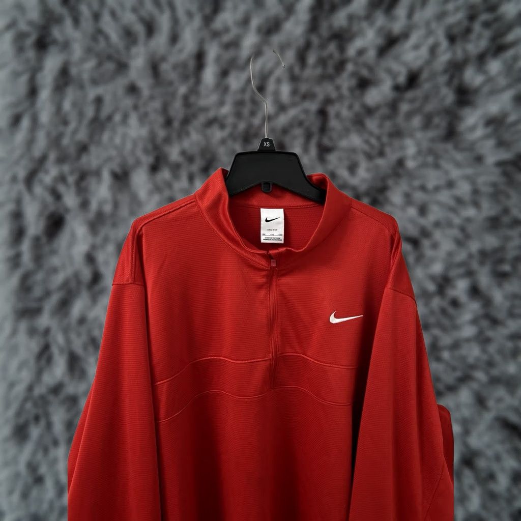 Nike Nike Dri-FIT 1/4 Zip Mens XXL Red Pullover Training Sweatshirt L/S CK6076-657 Size US XXL / EU 58 / 5 - 1 Thumbnail
