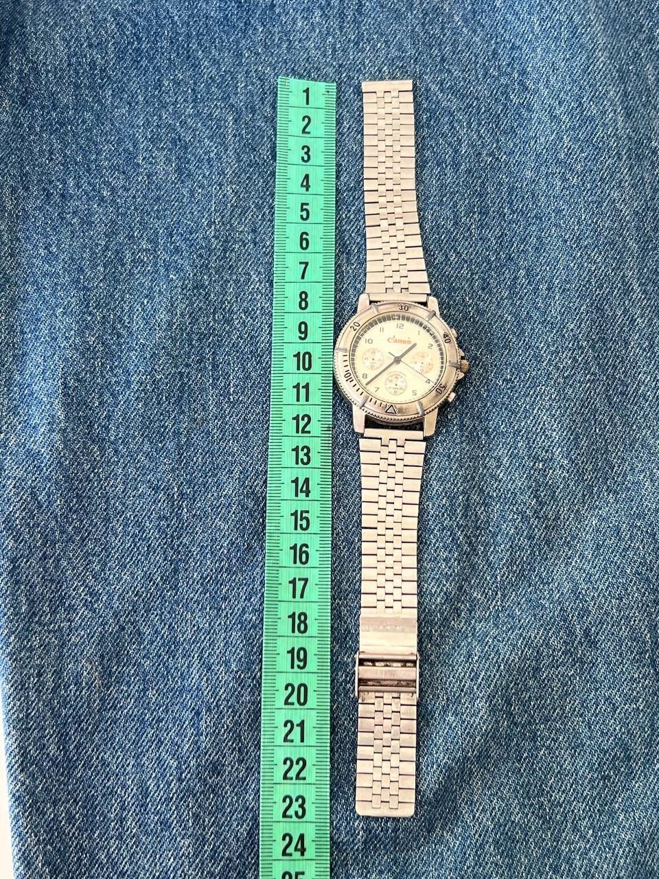 Canon × Japanese Brand 90s Canon Steel Metallic Chrome watch vintage Japan Style Size ONE SIZE - 7 Thumbnail