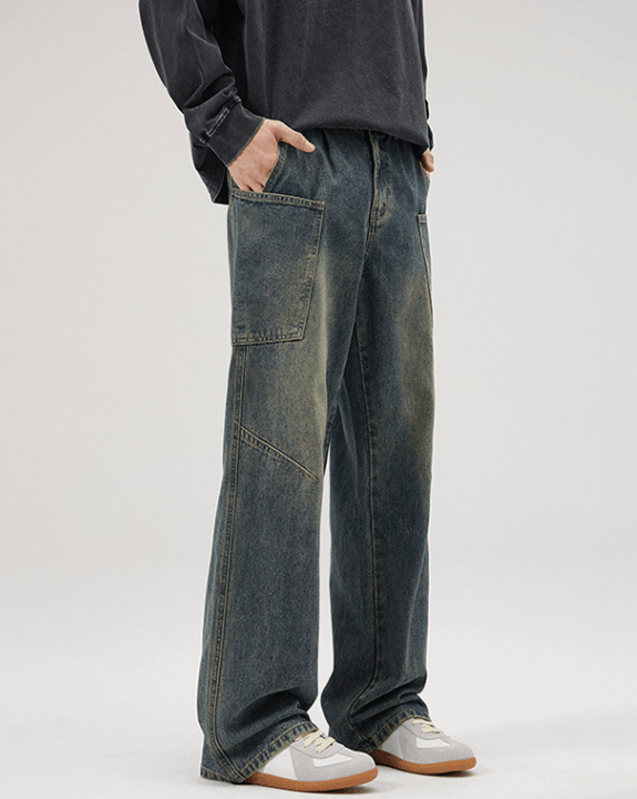 Japanese Brand × Jean Men's retro multi-pocket cleanfit cargo jeans Size US 32 / EU 48 - 2 Thumbnail