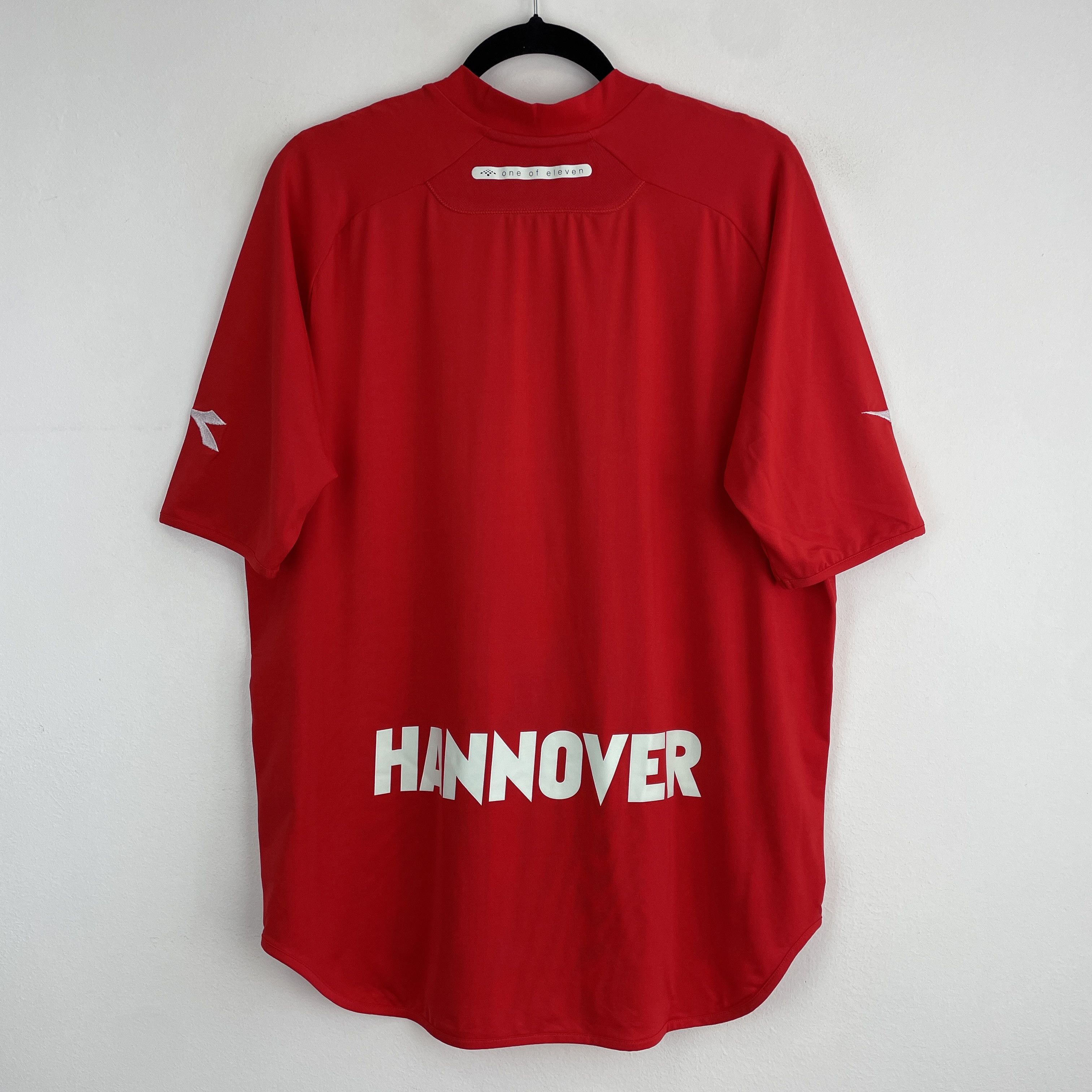 Diadora Vintage Hannover 96 Home Jersey Shirt 2006/2007 Slim Fit Size US XL / EU 56 / 4 - 9 Thumbnail