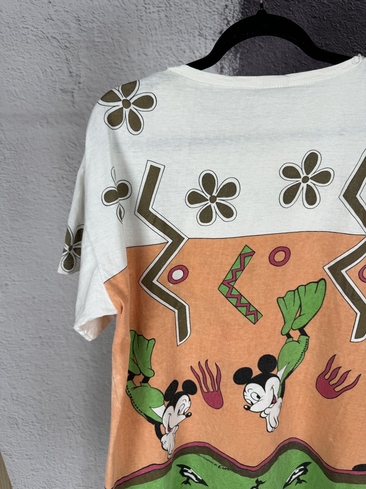 Disney × Mickey Mouse × Vintage VINTAGE DISNEY 80s MICKEY MOUSE EUREKA ALLOVER PRINT Tee Size US L / EU 52-54 / 3 - 15 Thumbnail