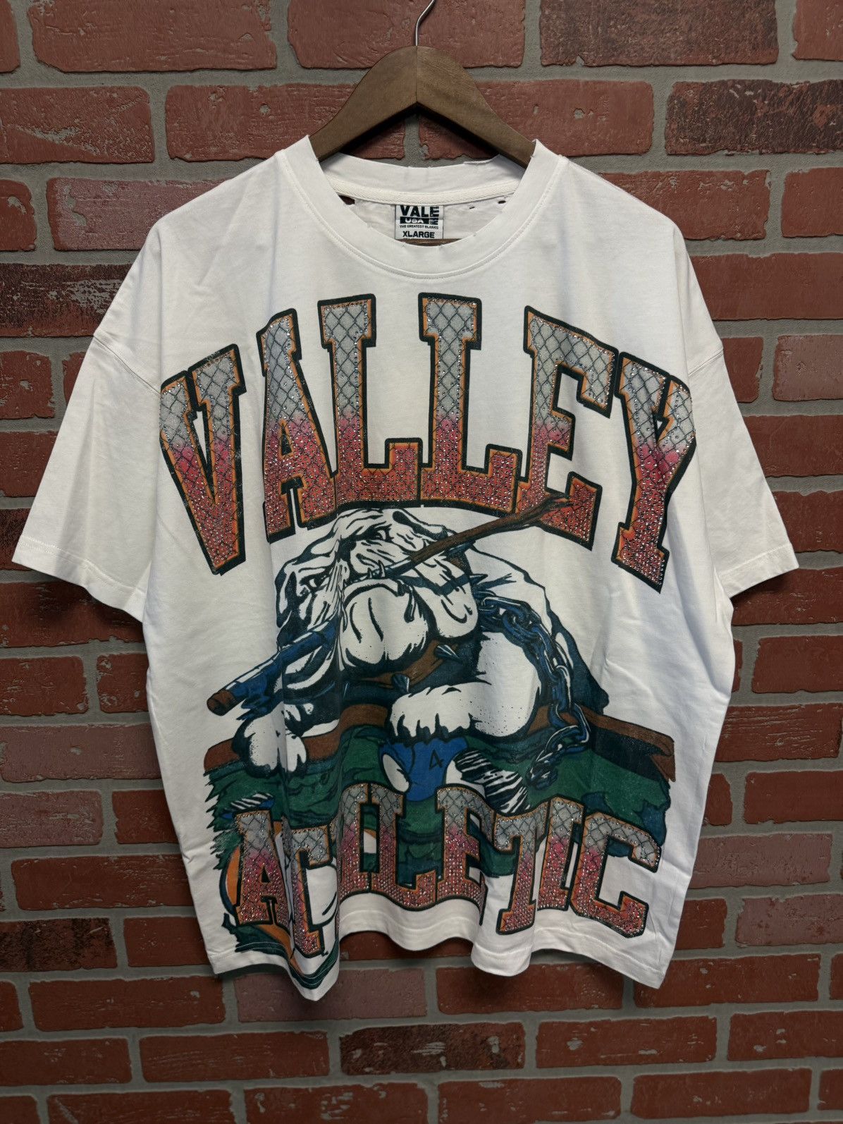 Vale Valley Vale Tee White Crystal Stones Size XL (NEW) Size US XL / EU 56 / 4 - 1 Thumbnail