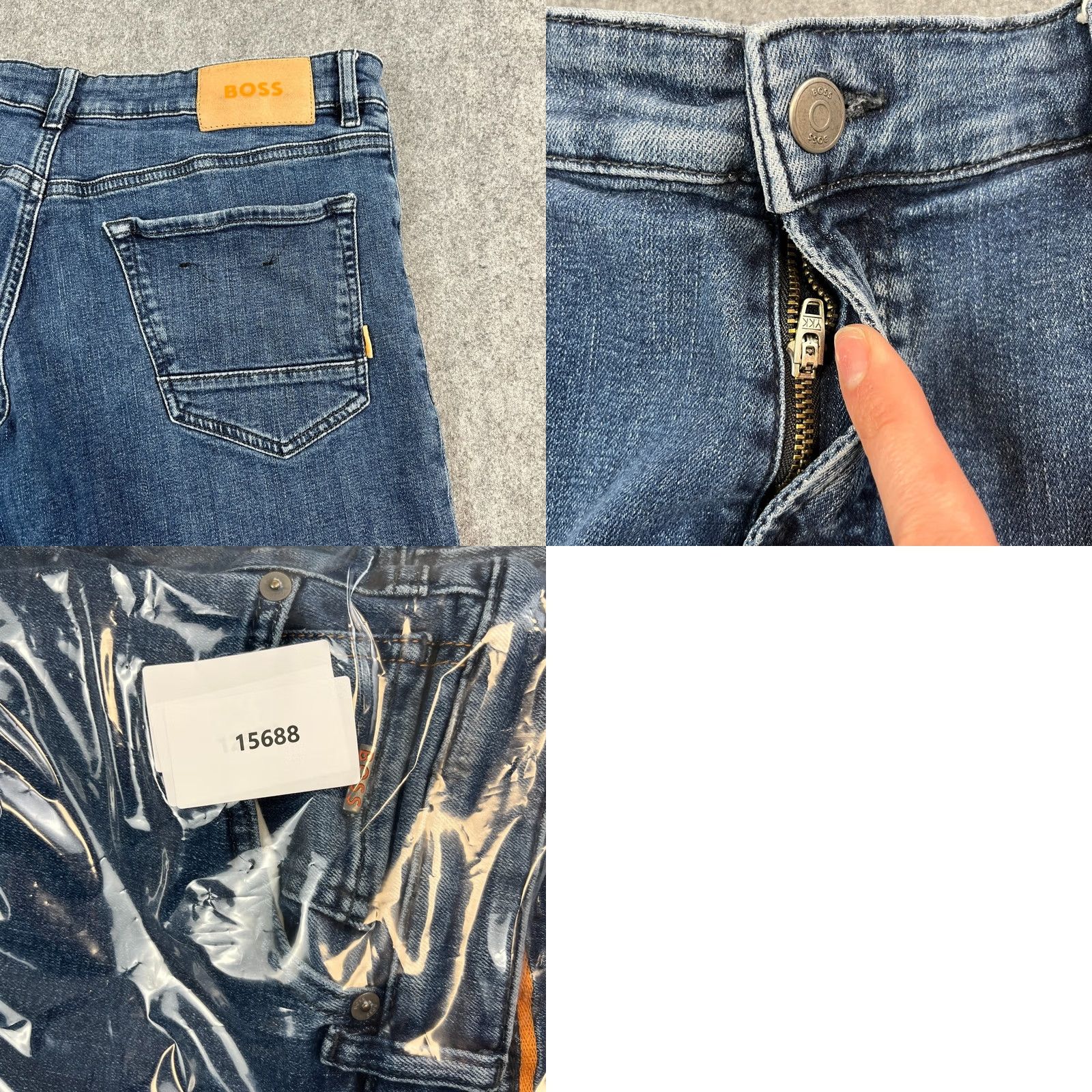 Hugo Boss HUGO BOSS Jeans Tapered 34 Regular 32 Regular Blue Denim Stretch 5-Pocket Mens Maine Size US 34 / EU 50 - 9 Thumbnail