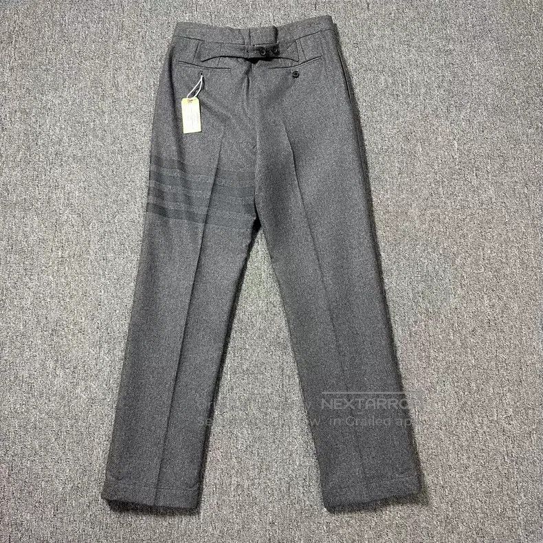 Thom Browne Thom Browne size 0 Dark Grey Four-stripe Wool Slacks Casual Size US 27 - 3 Thumbnail
