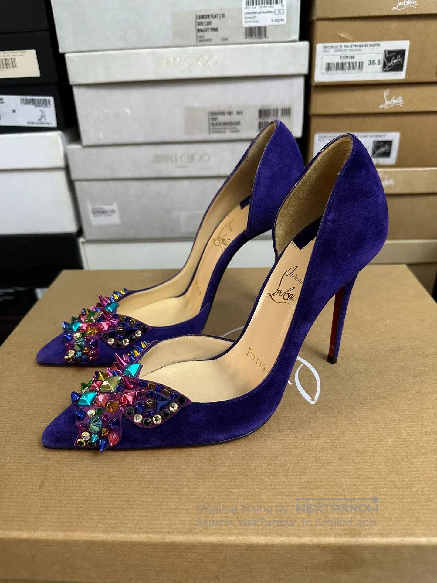 Christian Louboutin Christian Louboutin Color Stud Limited Heels. Size US 5 / IT 35 - 3 Thumbnail