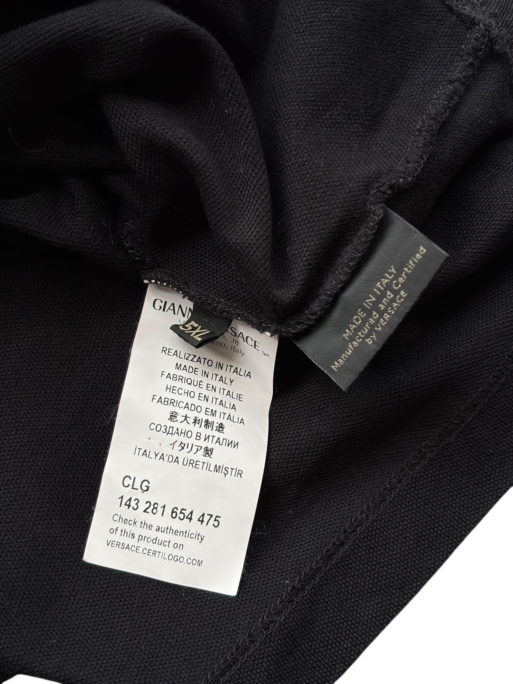 Versace Versace Black & Gold Embroidered Medusa Polo T-Shirt Size US XXL / EU 58 / 5 - 5 Thumbnail