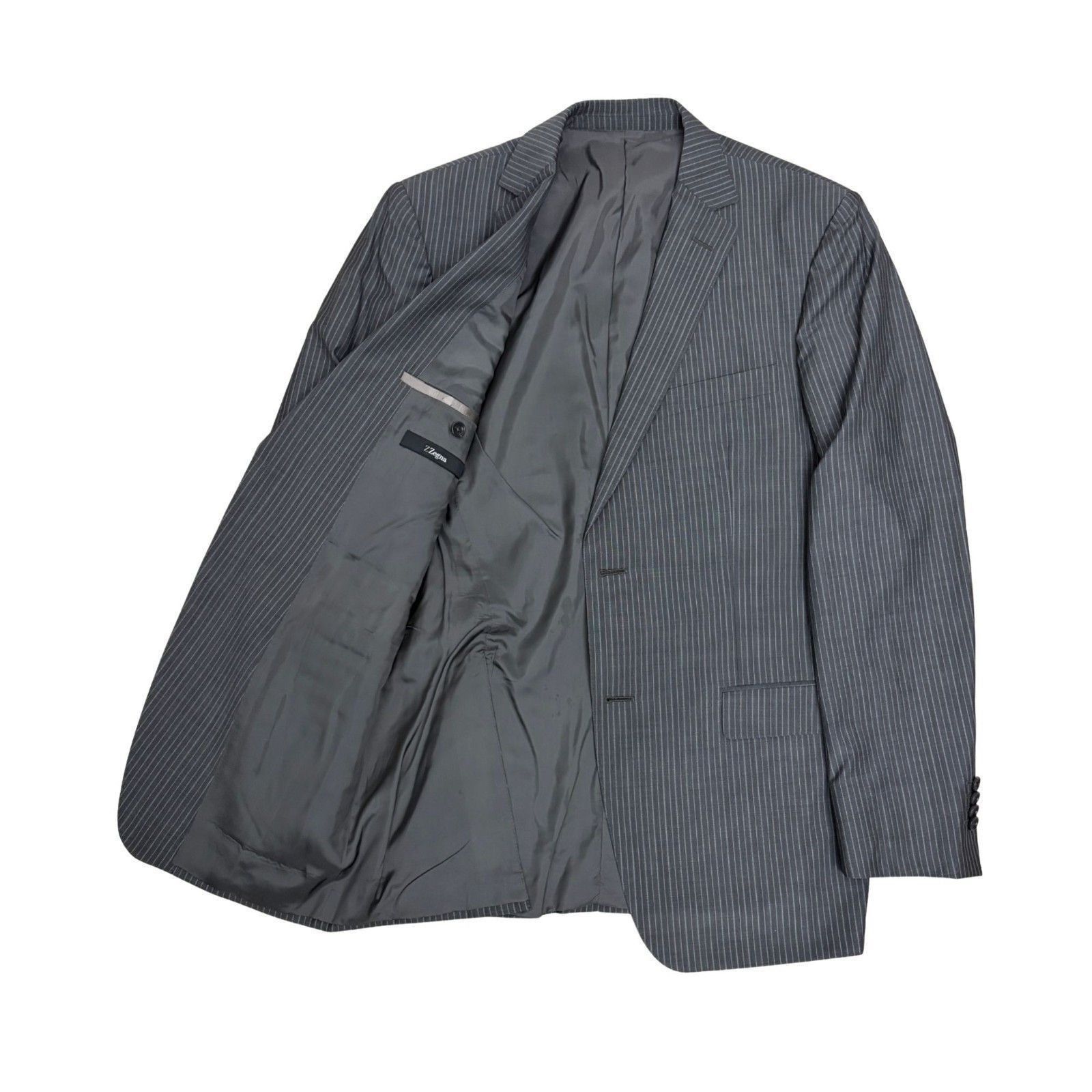Z Zegna $4,000 ZEGNA Blazer Luxury Striped Business Coat Jacket 40R Size 40R - 2 Thumbnail