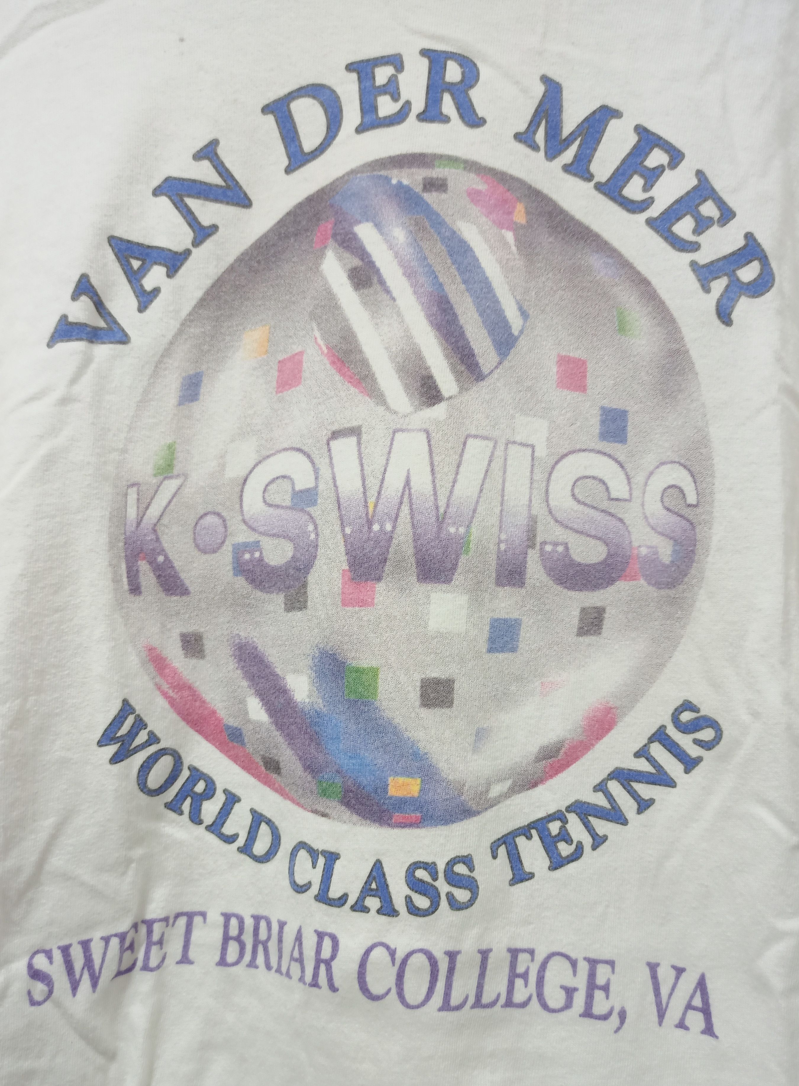 K-Swiss Vintage 80s K Swiss World Class Tennis Shirt Size US L / EU 52-54 / 3 - 22 Thumbnail