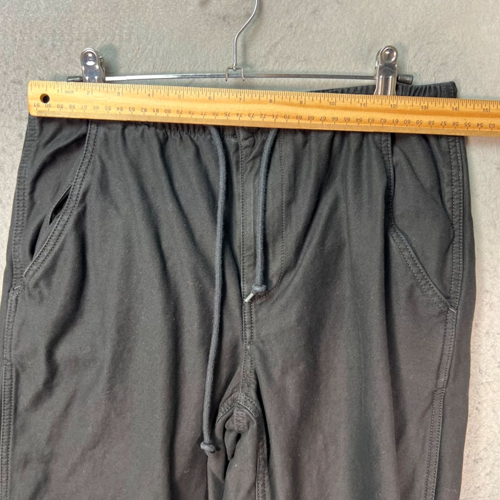 TNA TNA Womens Small Surplus Division Black Cotton Drawstring Pants Size 28" / US 6 / IT 42 - 5 Thumbnail