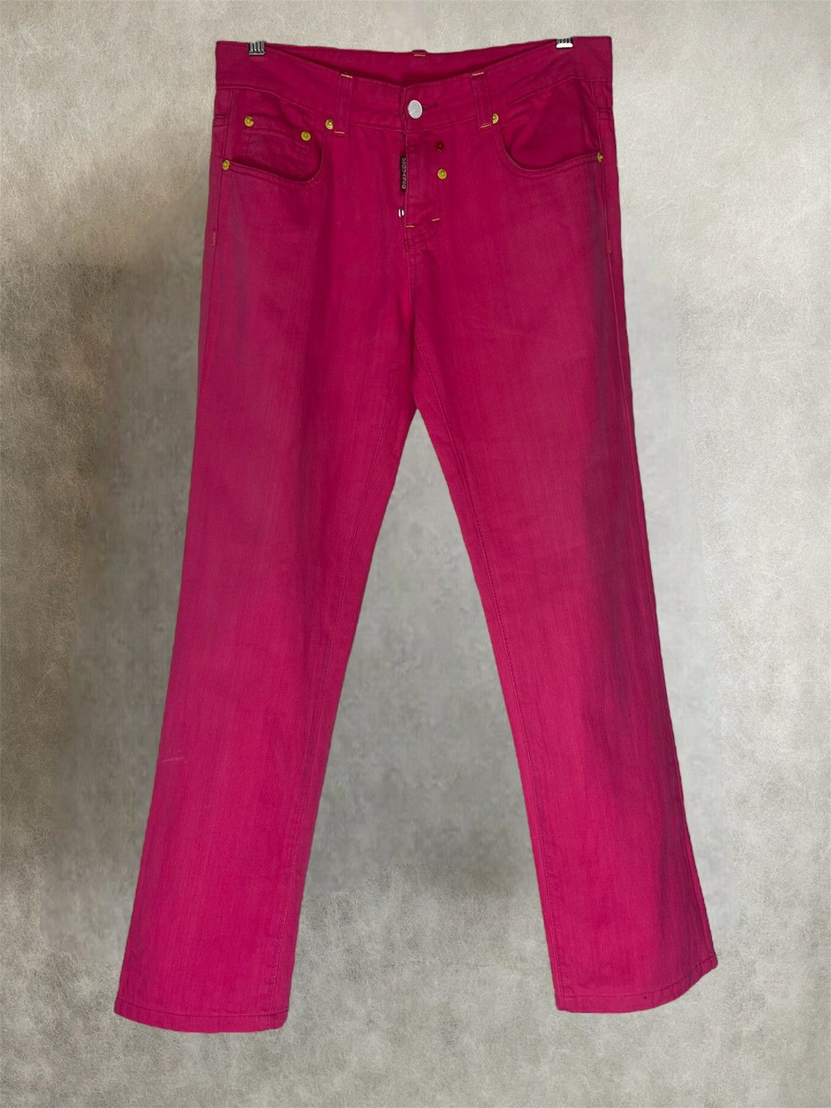 Dsquared2 Fw13 Dsquared hot pink denim pants Size US 32 / EU 48 - 1 Thumbnail