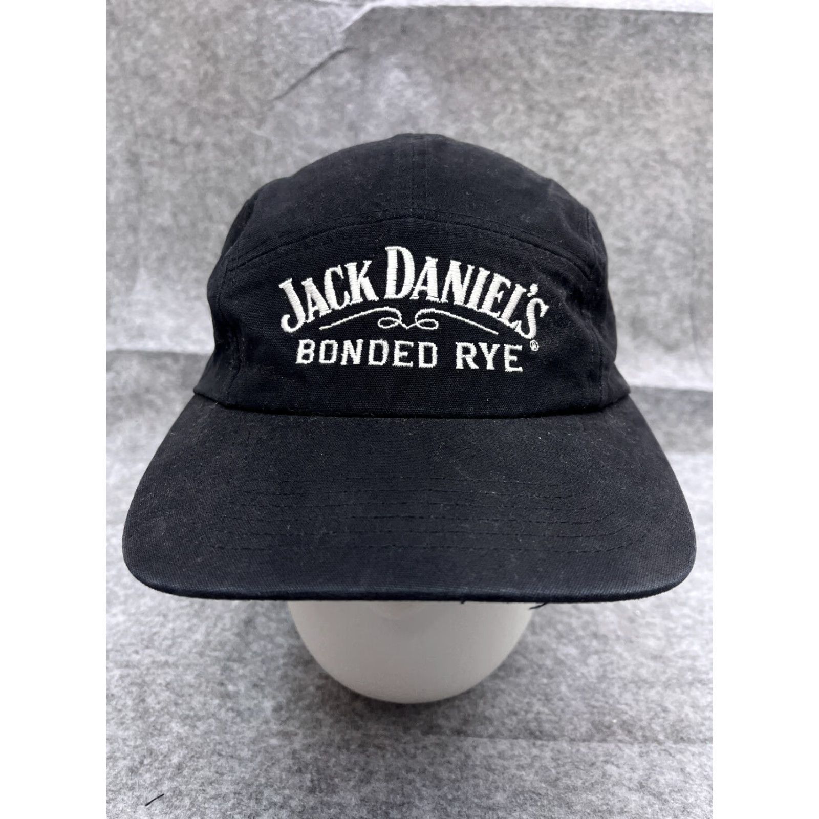 Port Authority Port Authority Jack Daniel's Bonded Rye Hat Cap 5 Panel Adjustable One Size Black Cotton Mens Hat Size ONE SIZE - 2 Thumbnail
