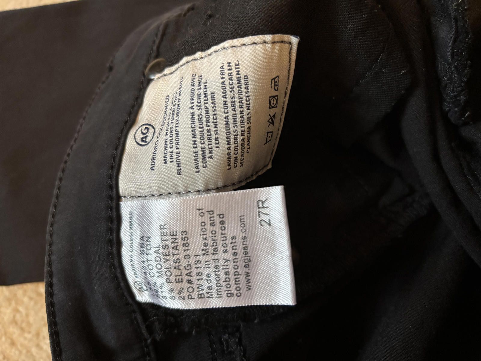 AG Adriano Goldschmied NWOT AG Adriano Goldschmied The Prima Black 27R Mid Rise Size 27" / US 4 / IT 40 - 7 Thumbnail