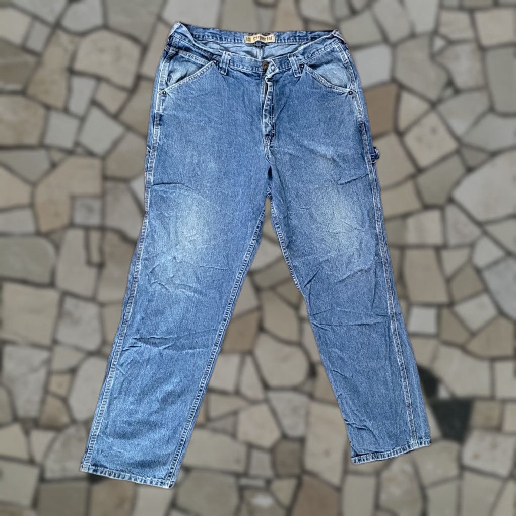 Lee VINTAGE Lee Carpenter Jeans 38 x 34 - Unisex Denim Blue 100% Cotton Grade A Level Size US 38 / EU 54 - 1 Thumbnail