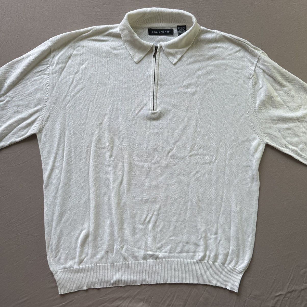 Other Vintage Statements Quarter Zip Sweater Size US XL / EU 56 / 4 - 2 Thumbnail