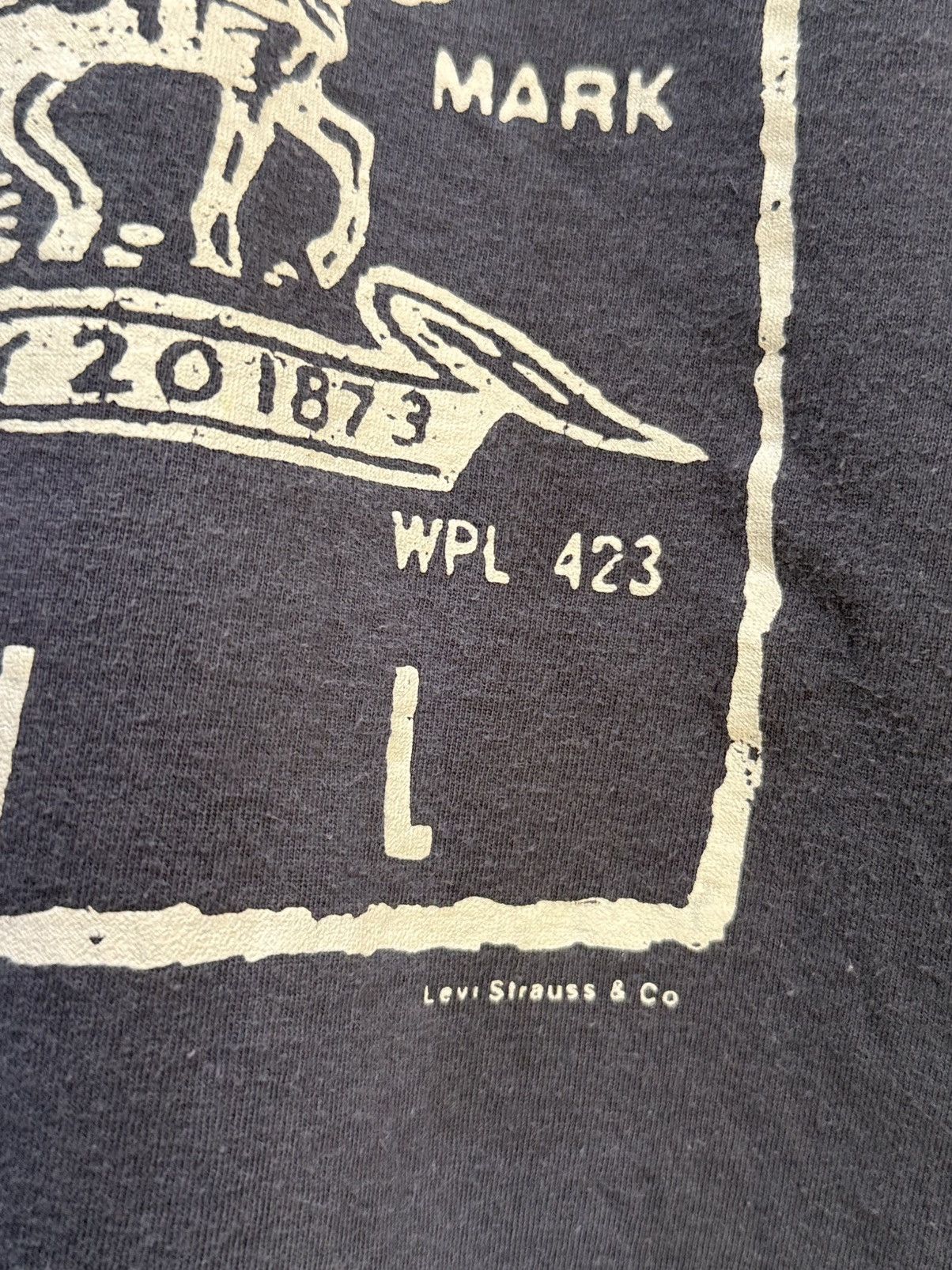 Levi's Vintage Clothing Vintage 90s Levis Trade Mark Logo Faded Tee Size US L / EU 52-54 / 3 - 3 Thumbnail