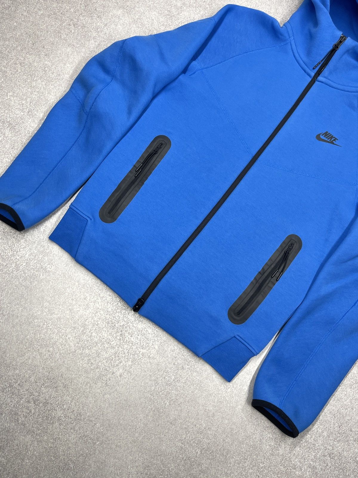 Nike Mens Nike Tech Fleece Full Zip Hoodie Blue Y2K ACG TN Size US XS / EU 42 / 0 - 6 Thumbnail