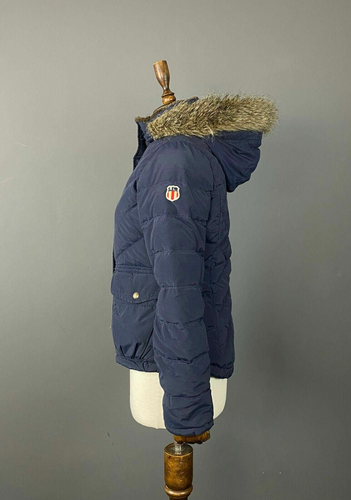 Designer Vintage Polo Jeans Co Ralph Lauren Blue Faux Jacket Size S Size S / US 4 / IT 40 - 5 Thumbnail
