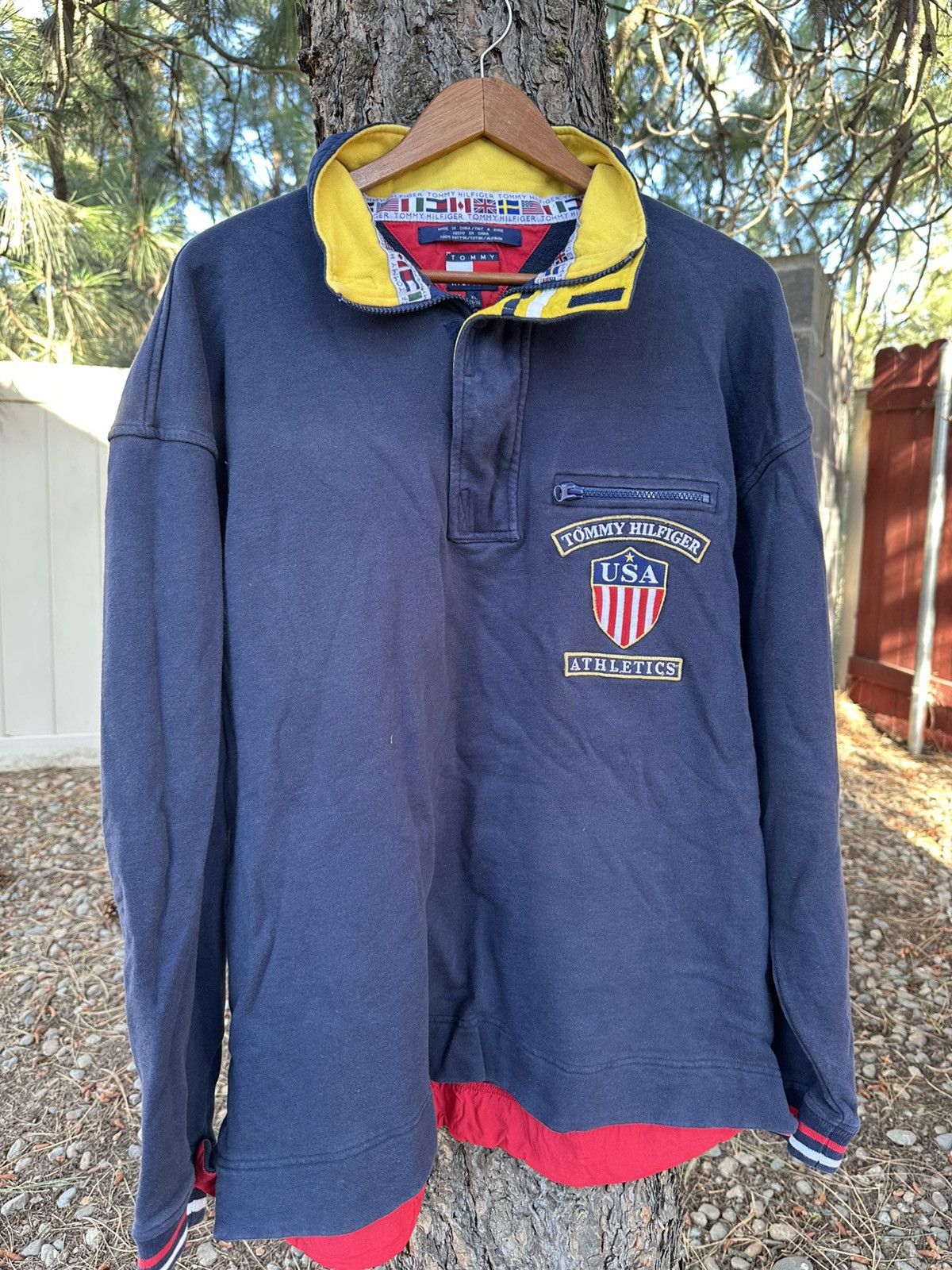 Tommy Hilfiger Tommy Hilfiger athletics vintage quarter zip Size US XL / EU 56 / 4 - 1 Thumbnail