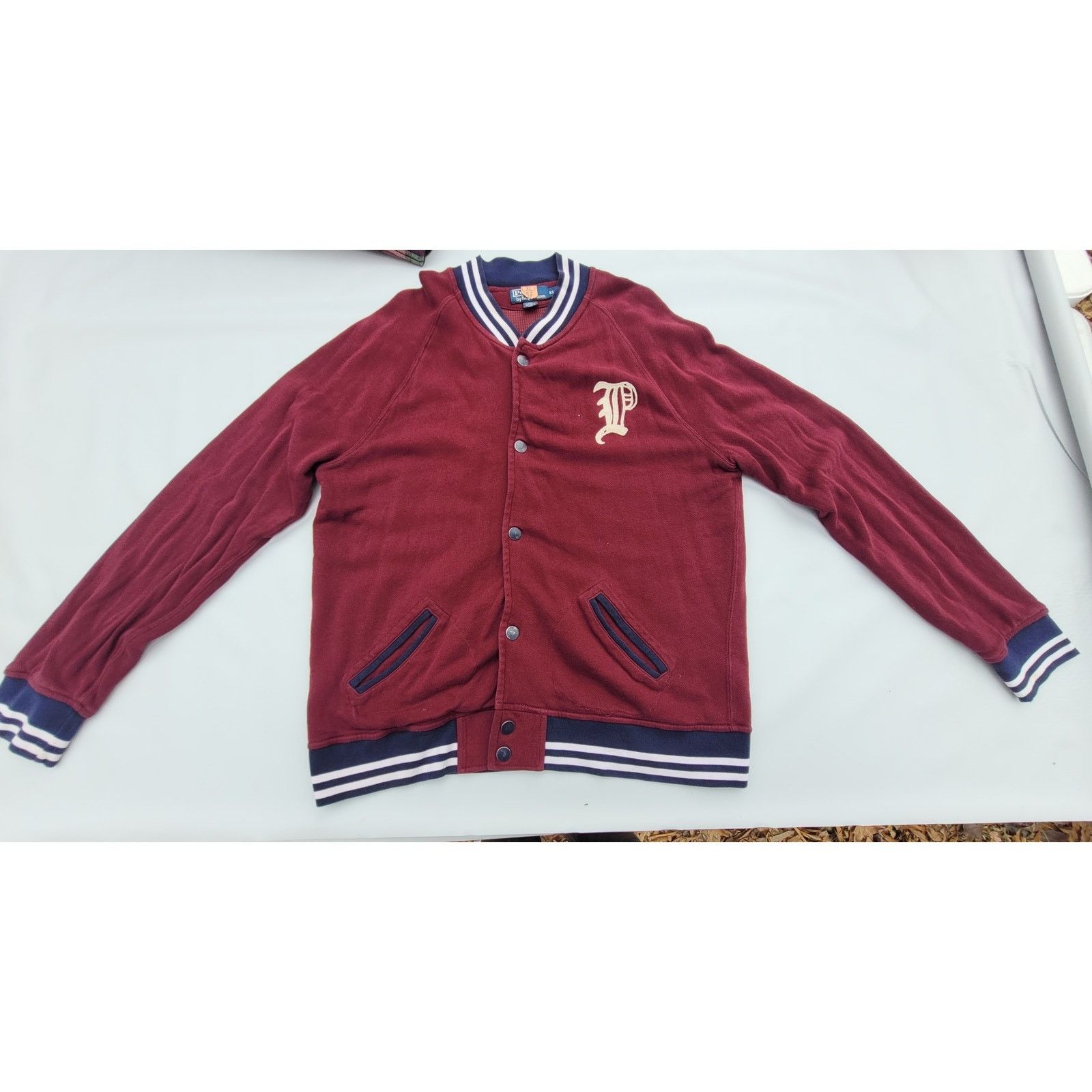 Polo Ralph Lauren × Rugby Ralph Lauren × Vintage Vintage Polo Letterman Jacket waffle Thermal Lined Bomber Size US XL / EU 56 / 4 - 5 Thumbnail