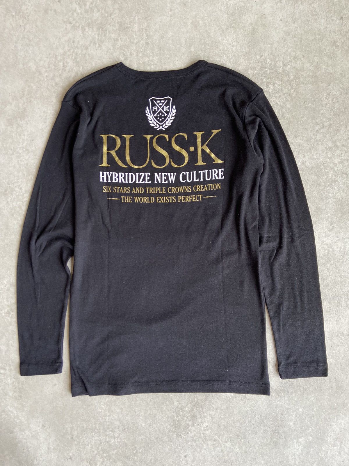 If Six Was Nine × Japanese Brand × Le Grande Bleu (L.G.B.) Russ.k Poem Skull Style Longslevee Size US L / EU 52-54 / 3 - 5 Thumbnail