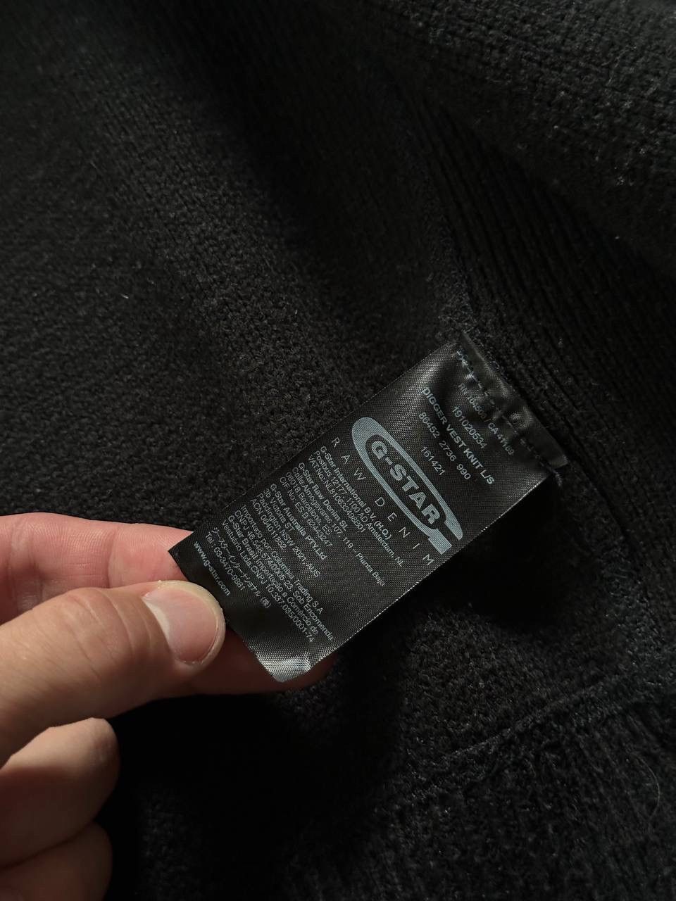 G-Star G-Star RAW Black Full Zip Knit Sweater Jacket Logo L Y2K Size US L / EU 52-54 / 3 - 7 Thumbnail