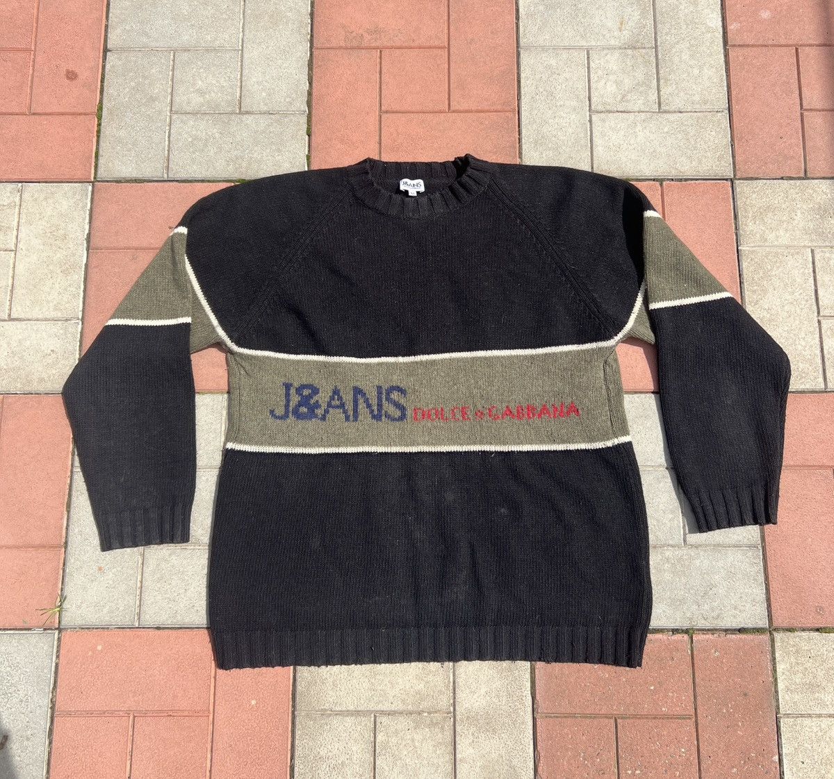 Dolce & Gabbana Vintage Garment Dolce&Gabbana Sweater Big Logo Size M Size US M / EU 48-50 / 2 - 1 Thumbnail