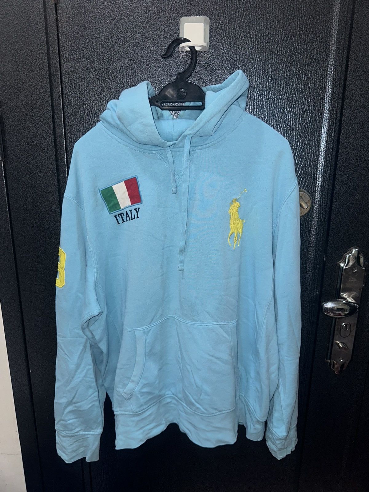 Ralph Lauren big pony zip hoodie 水色 Ralph Lauren Childrenswear Boys 2-7 Big Pony Fleece Full-Zip