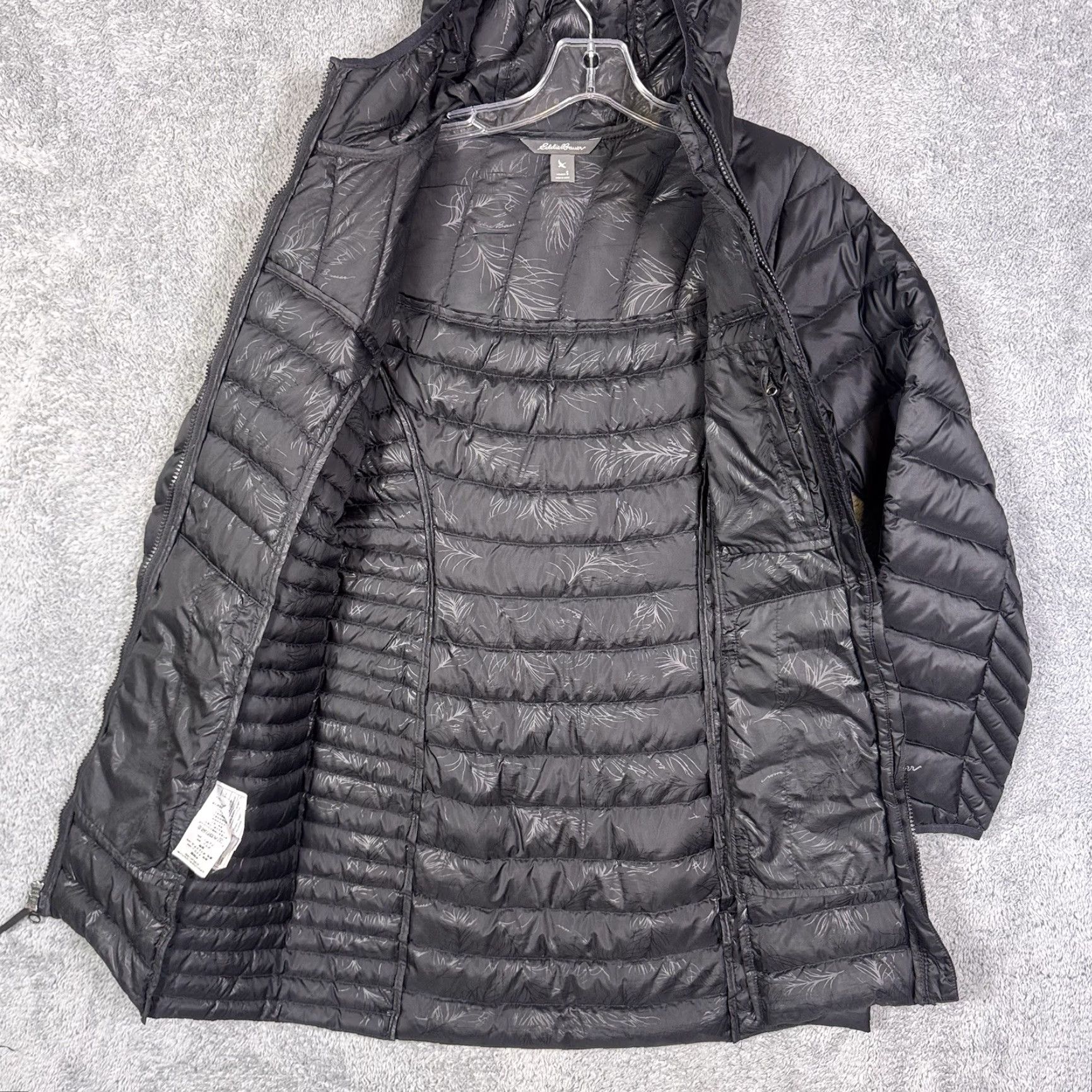 Eddie Bauer Eddie Bauer Down Jacket Women's S Astoria Hooded Quilted Puffer Parka Floral Black Zip Hooded Mouth? Size S / US 4 / IT 40 - 7 Thumbnail