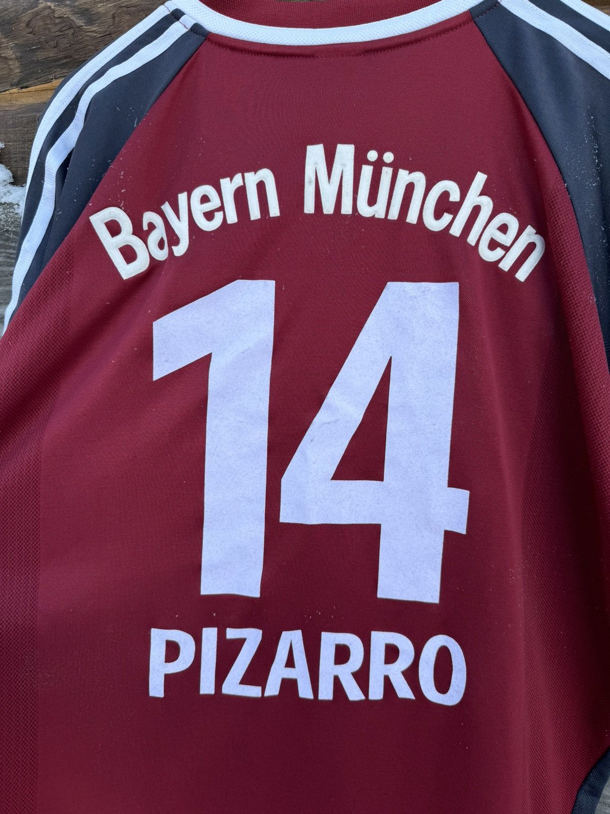 Adidas × Vintage 2001 Adidas Bayern Munich #14 Pizarro opel vintage jersey Size US XXL / EU 58 / 5 - 13 Thumbnail