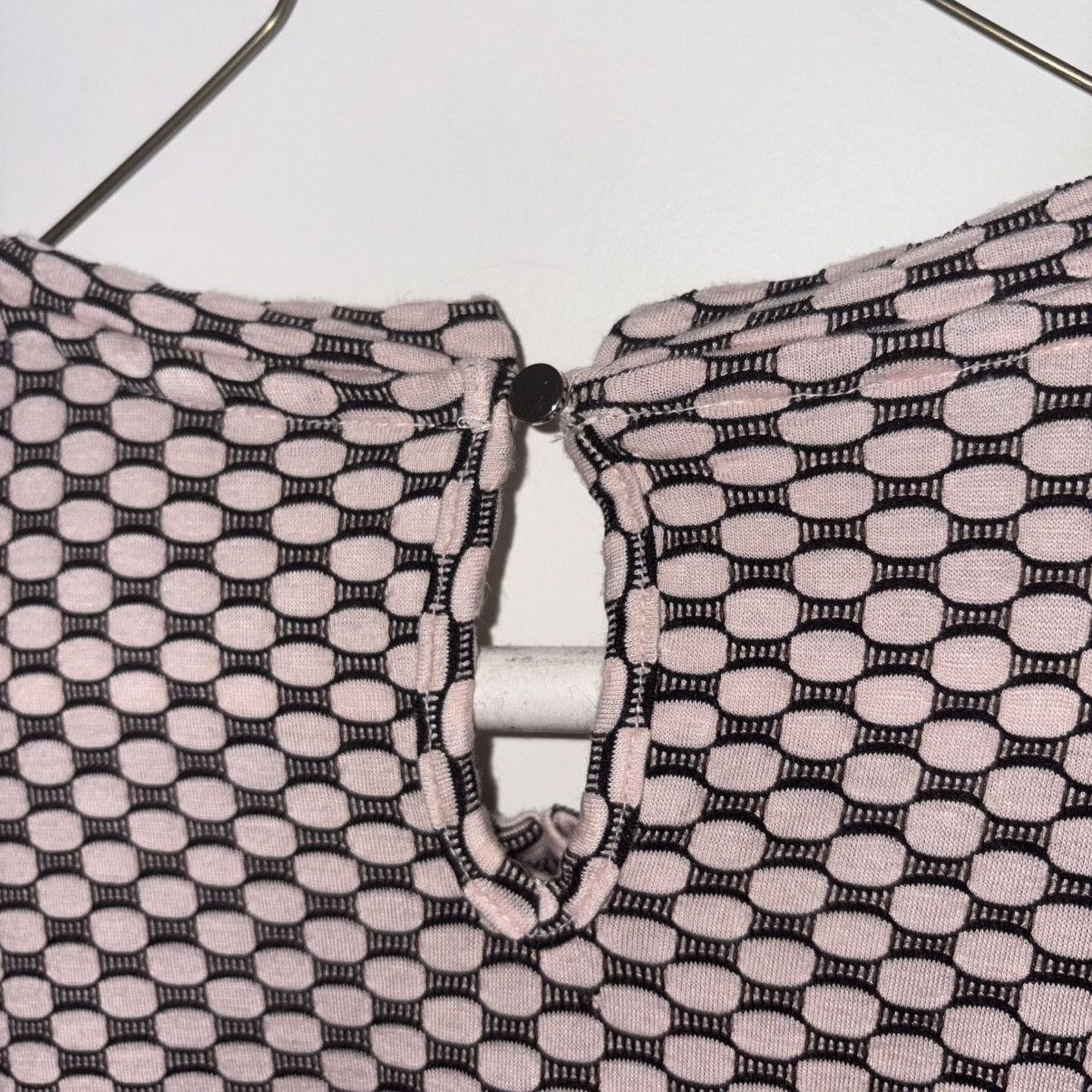 Other Elle Pink and Black Pattern Short Sleeve Blouse Size XL / US 12-14 / IT 48-50 - 4 Thumbnail