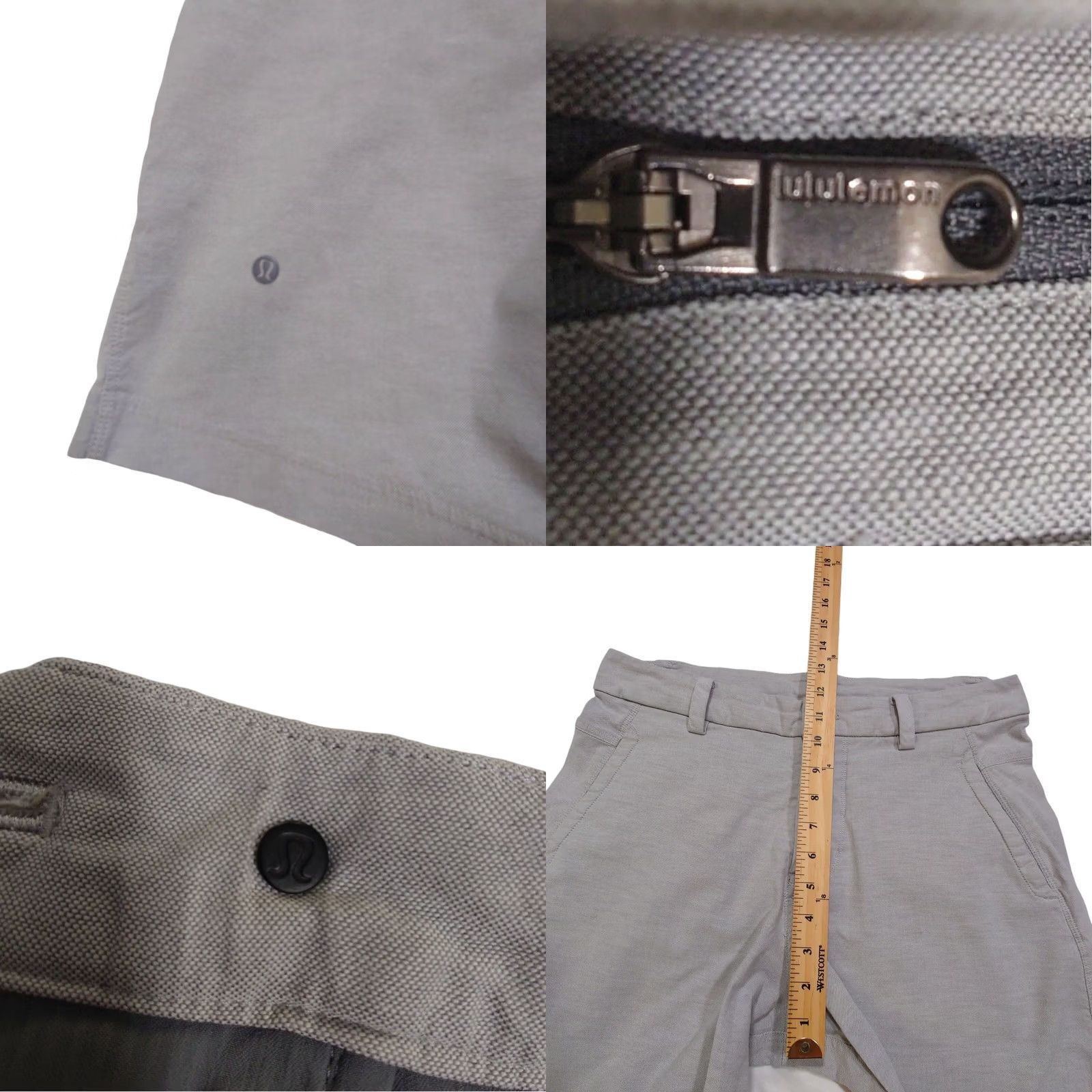 Lululemon Lululemon ABC Shorts Mens 32 Gray Chino Zip Pocket Golf Performance Hiking Casual Workwear Regular 10" Inseam Size US 32 / EU 48 - 8 Thumbnail
