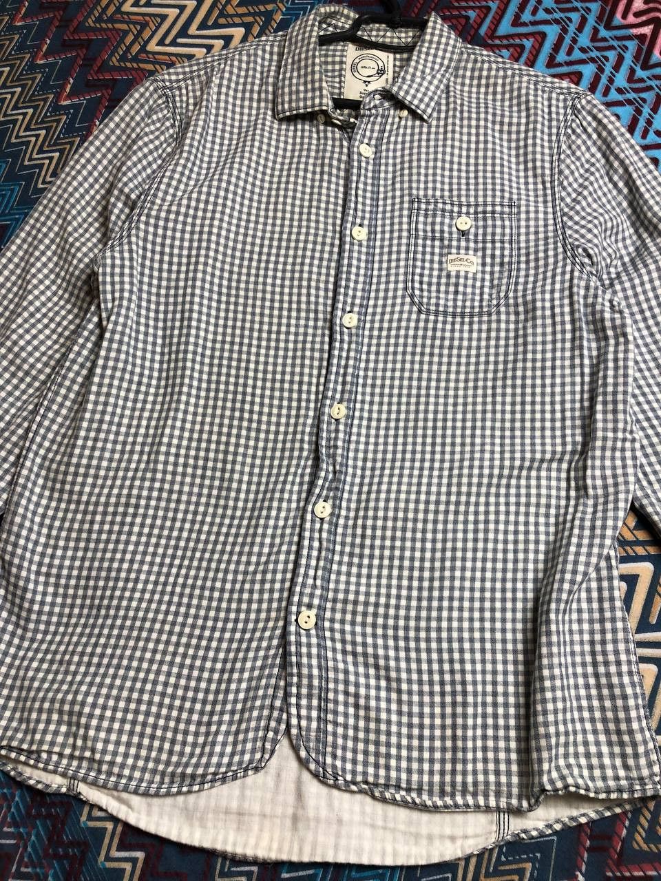 Diesel Vintage Y2K Diesel print shirt luxury logo streetwear Size US XL / EU 56 / 4 - 13 Thumbnail
